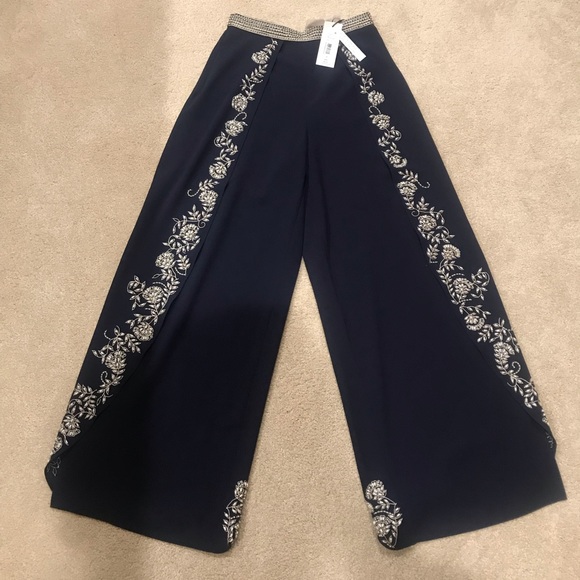Alice & Olivia Beaded Pearl Pants, SZ 0 - Picture 1 of 5